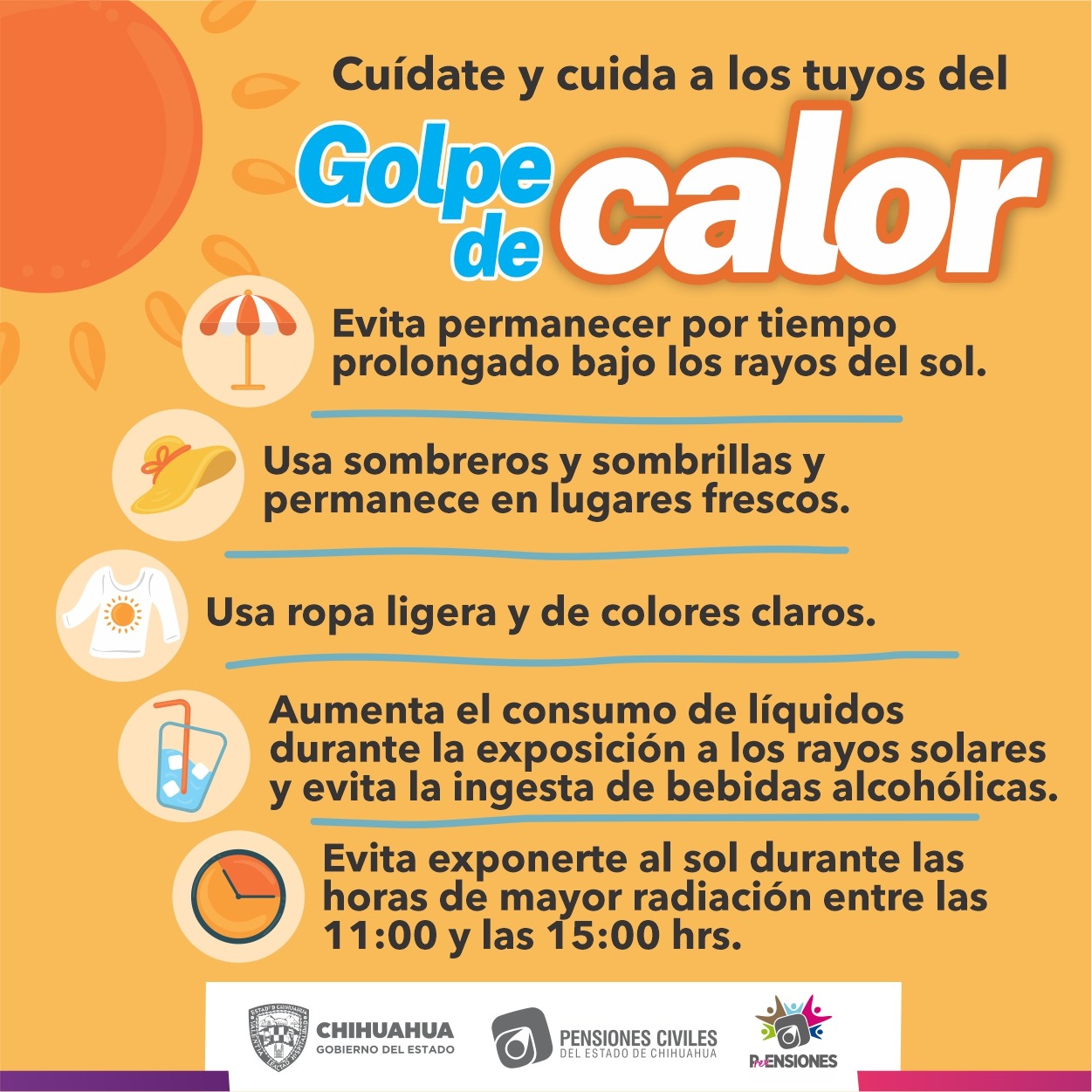 Emite Pensiones Civiles Recomendaciones Para Prevenir Golpe De Calor